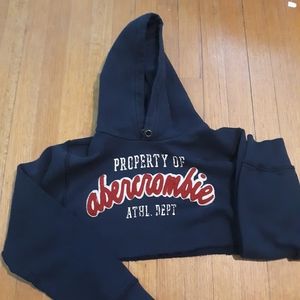 Abercrombie Cropped Hoddie- Navy